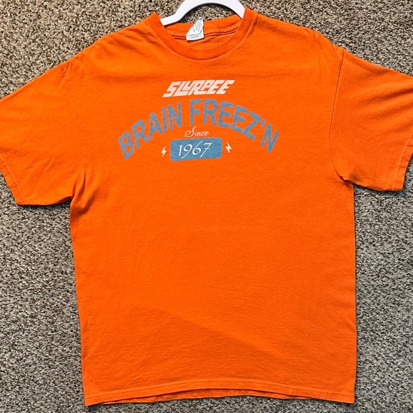 Vintage slurpee Orange Graphic T-Shirt - Picture 1 of 4